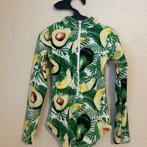 MOTT50 Avocado Print Kids Swimsuit UPF 50